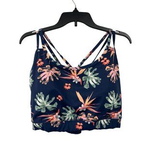 WalkPop Women’s Sports Bra – Size 3X – Blue Floral – Style WP0001B Used